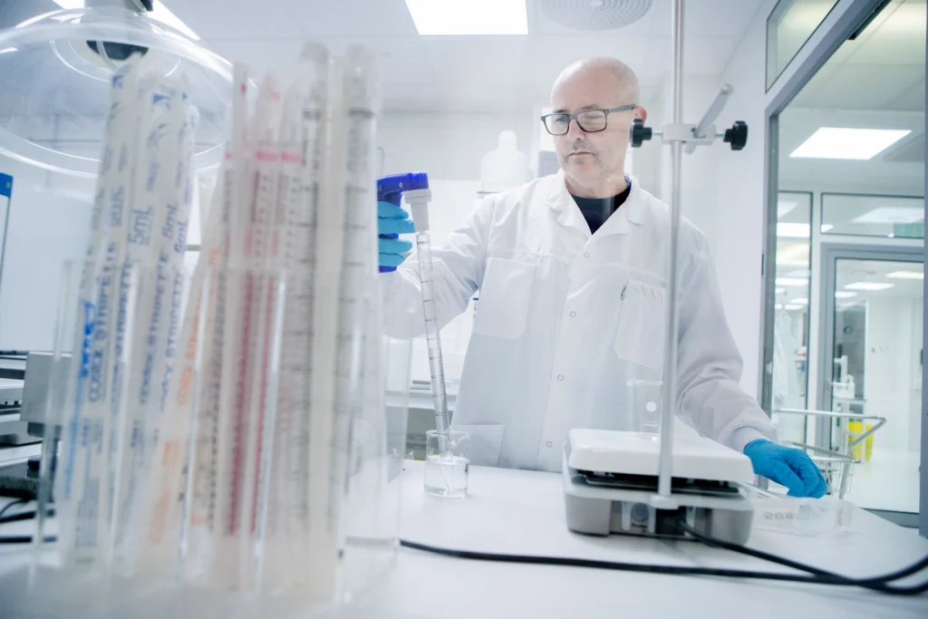 Man working in lab